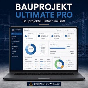 Bauprojektmanagement Software Offline – HTML-App für Bauleiter | Angebote, Baukosten, Gantt, ohne Abo