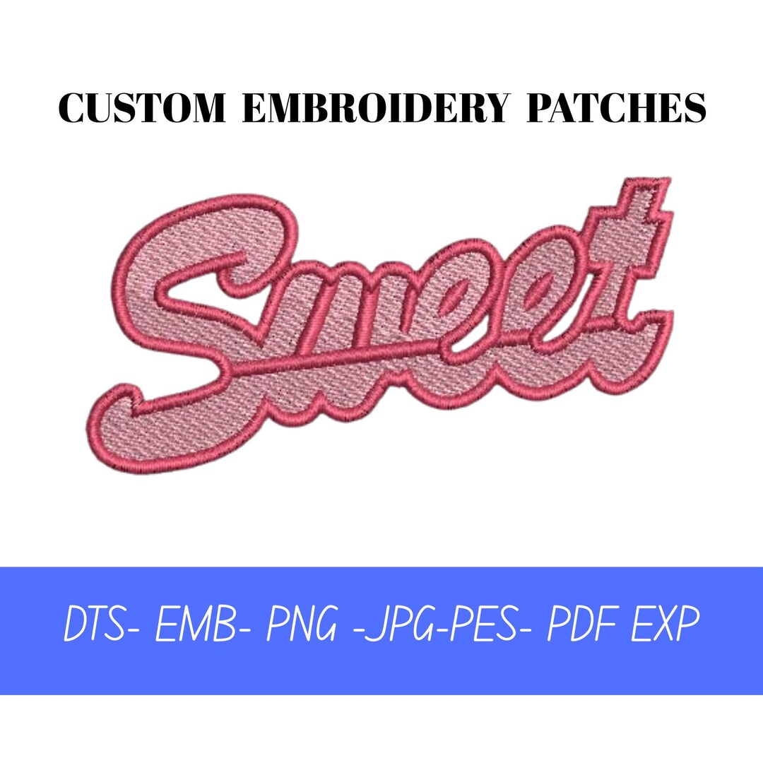 Sweet Script Embroidery Designs: Floral Monogram (DST File, Instant ...