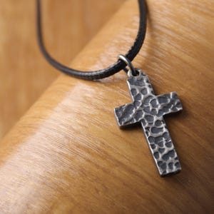 925 Sterling Silver Cross Necklace For Men - Crucifix Pendant Christian Jewelry