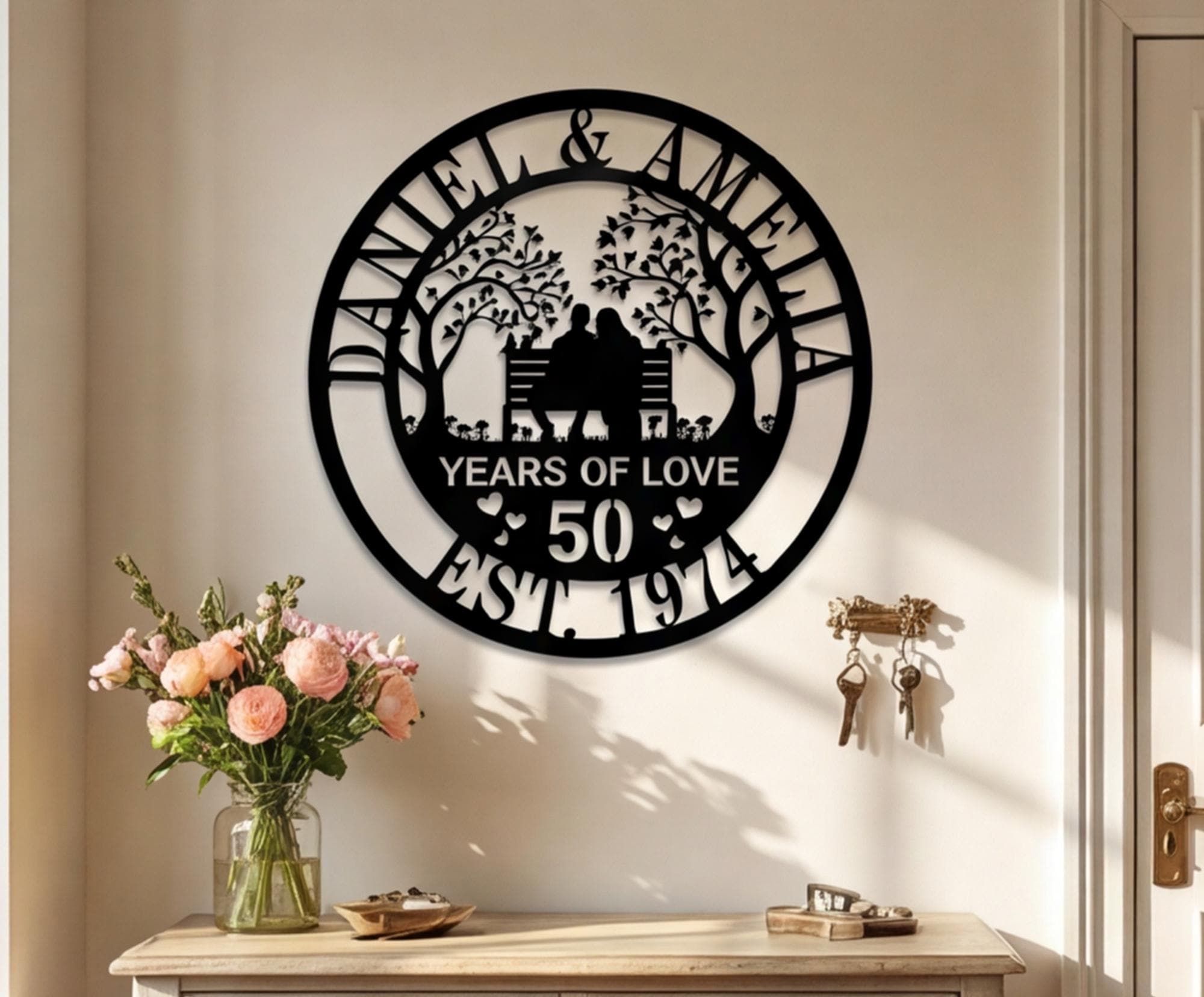 Anniversary Date Art - Etsy