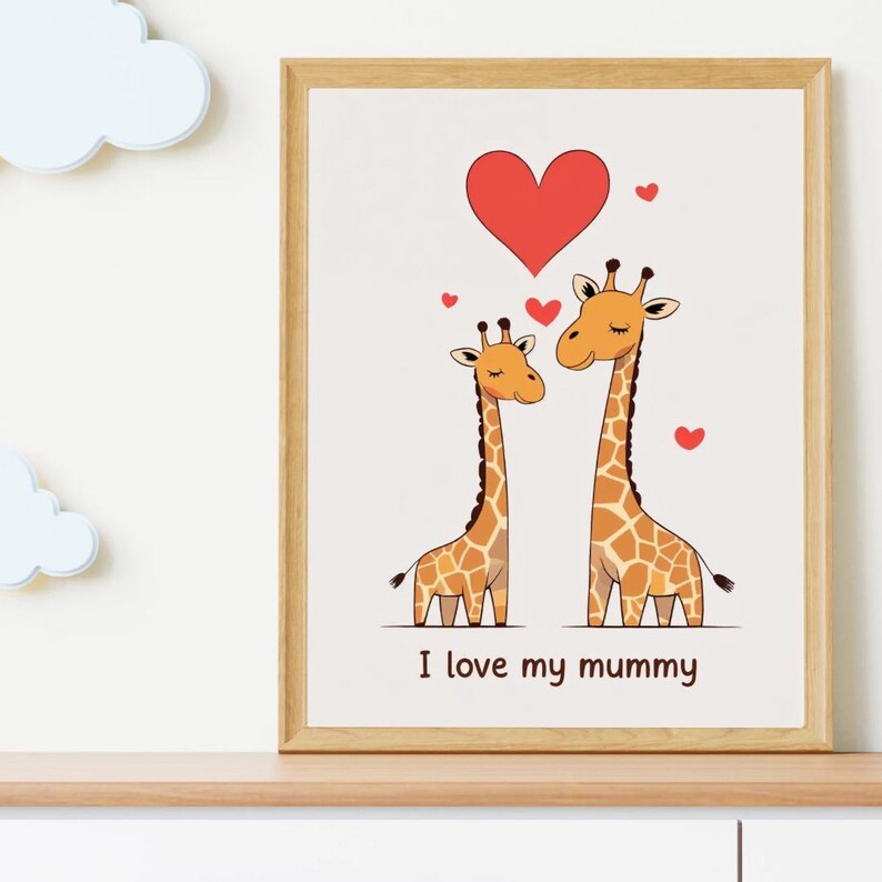 I Love Mummy - Giraffes - Etsy