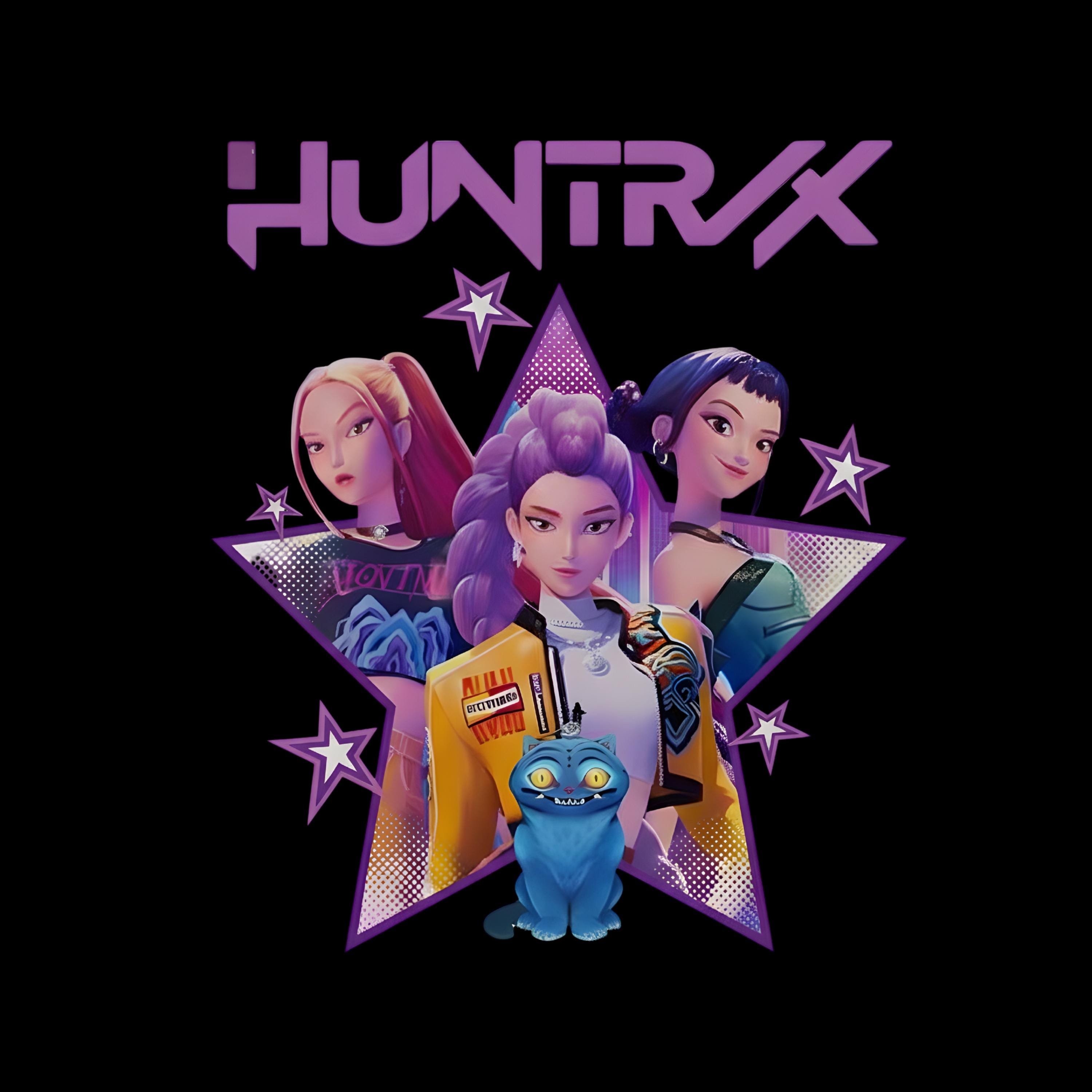 Buy Huntrix Kpop Demon Hunters PNG, Kpop Idol Group Shirt Design, Girl ...