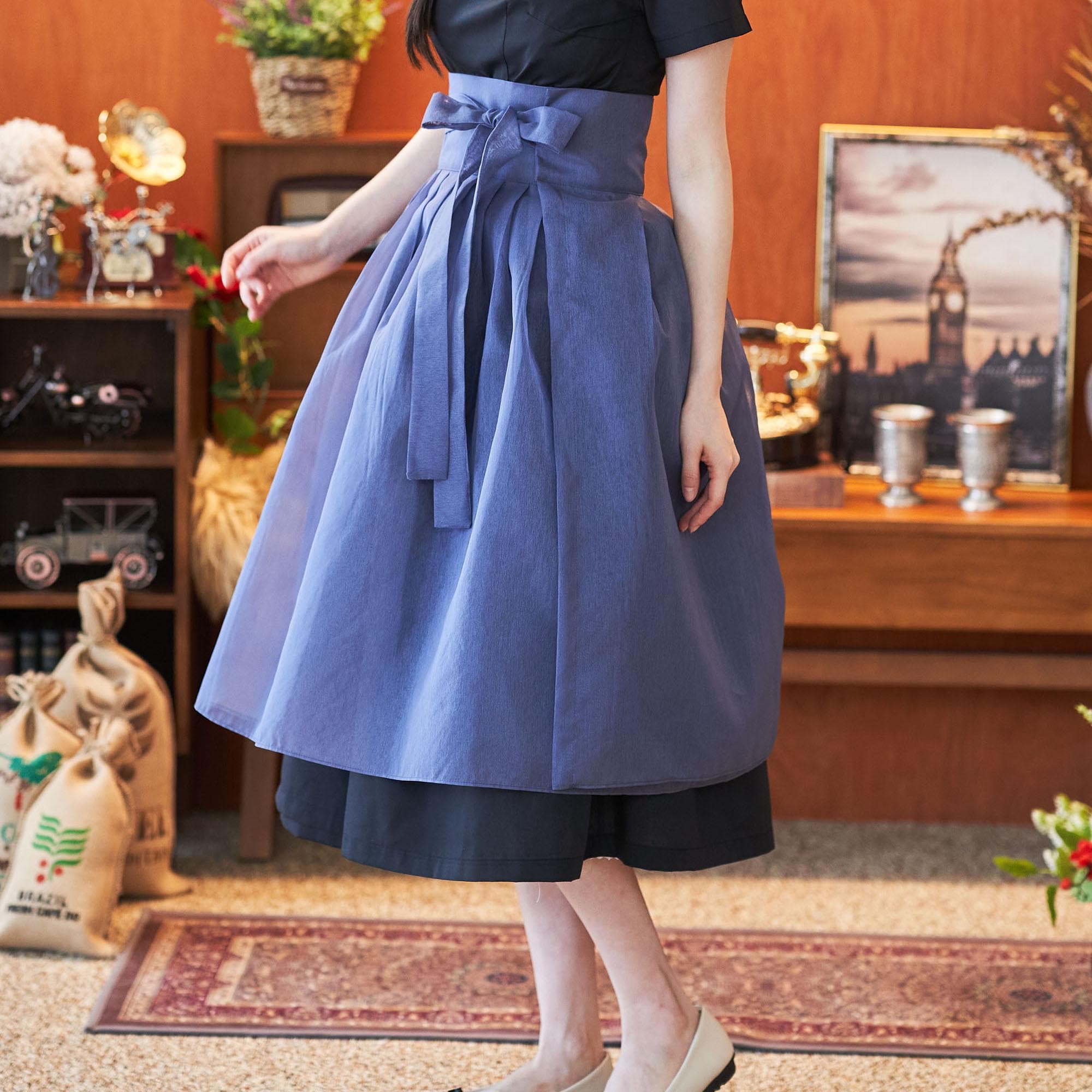 Korean Blue Dress Women - Etsy