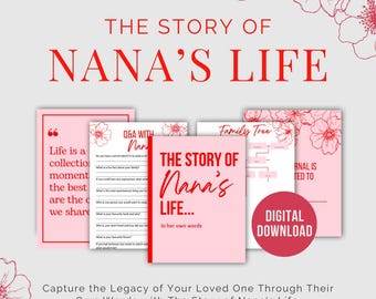 Diario della storia di vita di Nana: libro di ricordi e memorie guidate