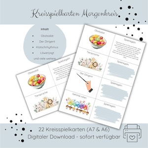 Tarjetas de juego circular para guardería/jardín infantil | Juego circular imprimible | Tarjetas de juego circular para el círculo matutino | Círculo matutino para guardería