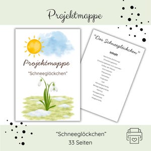 Project folder "Snowdrops" | Activities for kindergarten children | Practical folder "Snowdrops"