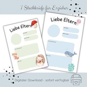 Perfiles para educadores en guarderías, jardines de infancia, jardines de infancia y programas extraescolares | Plantillas de perfil | Prácticas y periodos de prácticas | Descarga de PDF para educadores