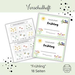 Frühlingsheft für Vorschüler | Vorschulheft | Vorschulbuch