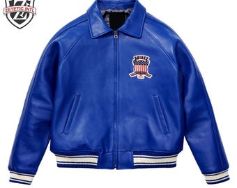 Men’s Leather Bomber Jacket – Original Flight Design