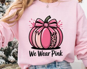 Rosa Kürbis PNG | Leopard Bogen Herbst Clipart (digitaler Download)