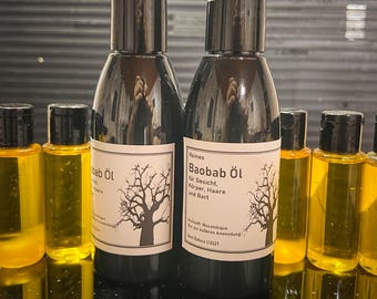 Natürliches Baobab Öl aus Mosambik aus zertifiziertem Anbau. 150ml