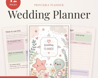 Wedding Planner Printable | Coquette Design | Bridal Organizer