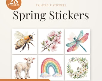 Spring Stickers | Floral Planner Stickers | Seasonal Decor