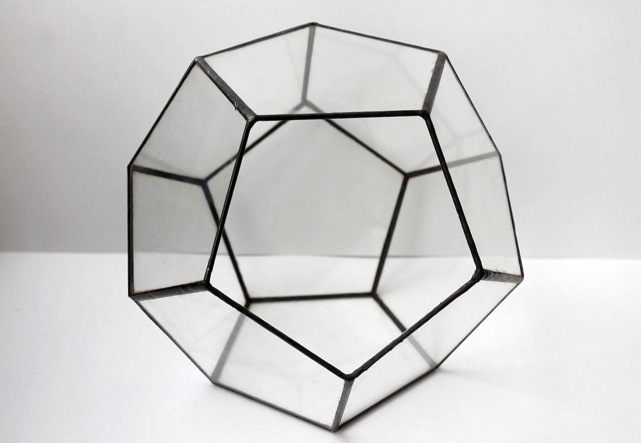Geometric Glass Terrarium Containers