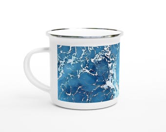 Lightweight Enamel Camping Mug: 12oz Coffee & Hikes