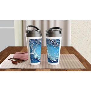 Insulated Stainless Steel Travel Mug: Leak-Proof Coffee Cup, 15oz