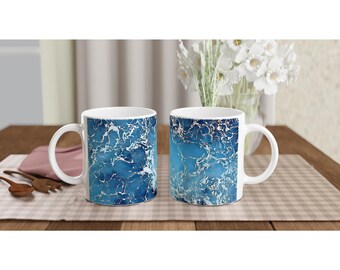 Glossy White Ceramic Mug: Coffee, Tea & Hot Drinks