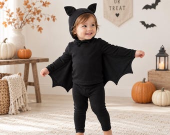 Fledermausflügel-Kostüm für Kleinkinder, Baby-Fledermaus-Halloween-Outfit, gruseliges Flügelkostüm für Kinder, Halloween-Foto-Requisite