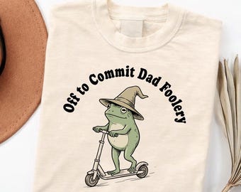Shirt kikker vader, grappig shirt vader, comfort kleuren scooter kikker shirt, Vaderdagcadeau voor vader, cadeau zwangerschapsaankondiging