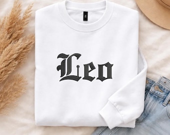 Sweatshirt sterrenbeeld sterren, geborduurde trui astrologisch teken, horoscoop verjaardagsshirt, aangepaste outfit sterrenbeeld cadeau