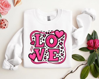 Happy Valentines Day Shirt, Love Heart Tee Shirt, Women’s Valentines Day Shirt, Girlfriend Heart Sweater