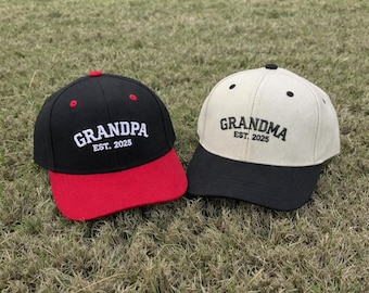 Bestickte Oma Mütze, individuelle Opa Mütze, personalisiertes Geschenk für Papa, Opa, Mutter und Vatertag Familiengeschenk Mütze