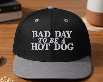 Lustige Hot Dog Mütze, Bad Day to Be Hot Dog Mütze, gestickte Trucker Mütze, Sommer Snapback Mütze, trendige lustige Baseballmütze Geschenk
