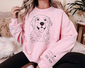 Sweatshirt met aangepaste huisdierfoto, gepersonaliseerde hoodie hond kat, cadeau huisdierliefhebber, aangepaste hoodie kat vader, shirt foto huisdier