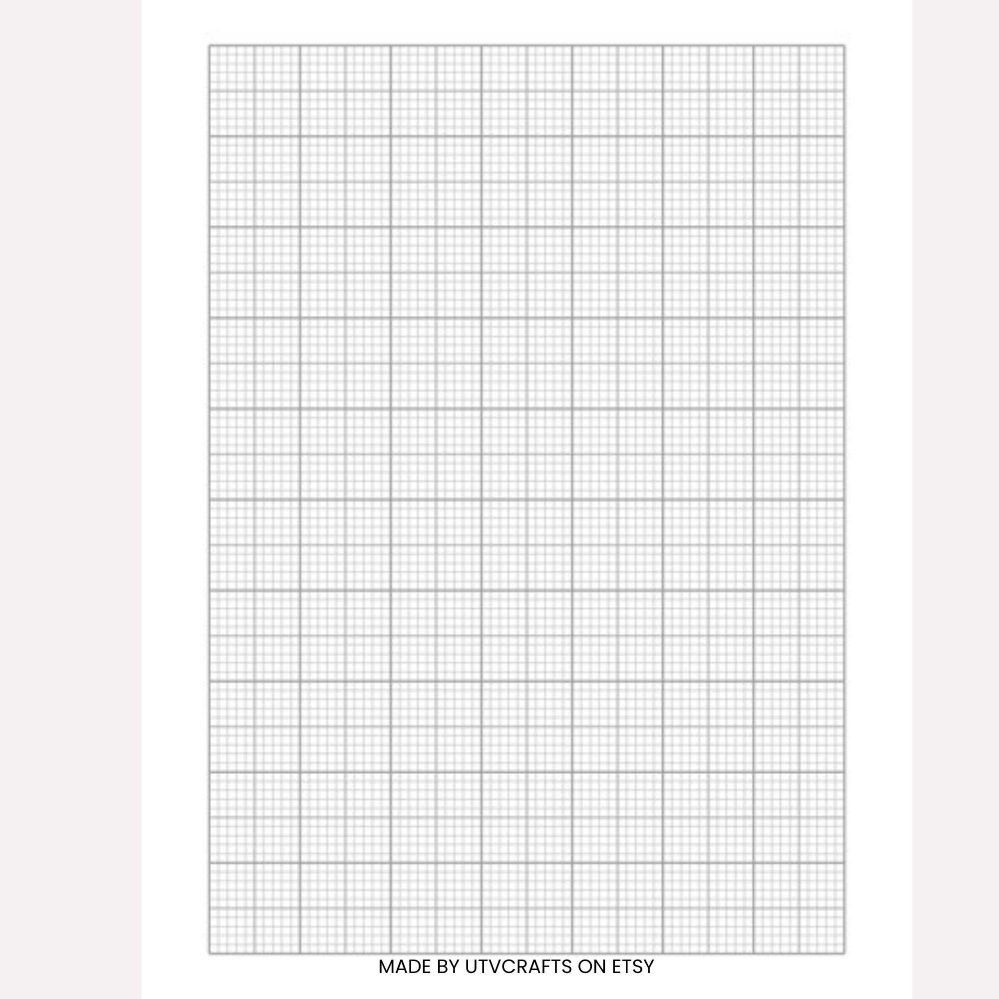 Engineering Graph Paper Printable PDF A4 A5 US Letter Half Letter Multi ...
