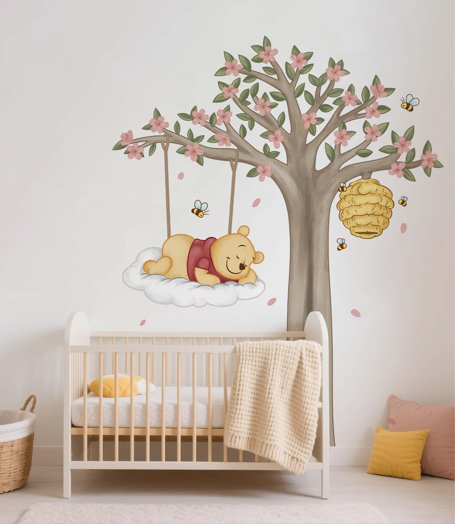Removable Winnie the Pooh Wall Decal Disney Wall Sticker Winnie on Tree — free download
