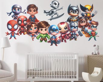 アベンジャーズ スーパーヒーロー ウォールミューラル（子供向け