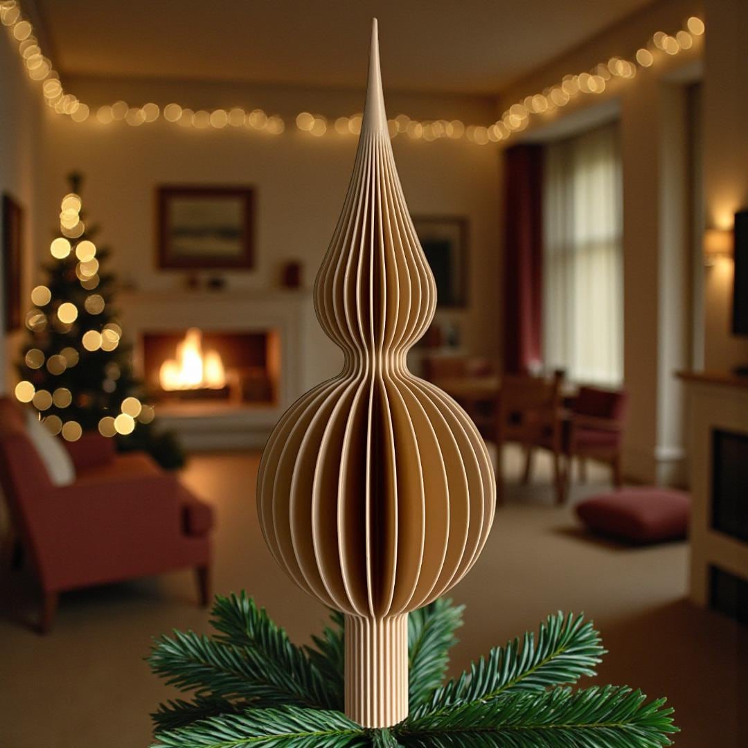 3D Printed Christmas Tree Topper Made From Recycled Plastic, Colors ...