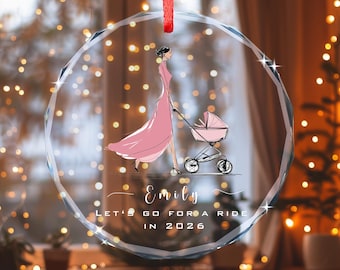 2026 Baby Gift, Custom Newborn Ornament, First Time Mom Gift, Personalized Baby Keepsake, New Parent Christmas Gift, Baby Shower Present