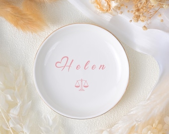 Personalized Lawyer Ring Dish, Custom Lawyer Jewelry Dish, Law Student Gift, Lawyer Graduation Gift