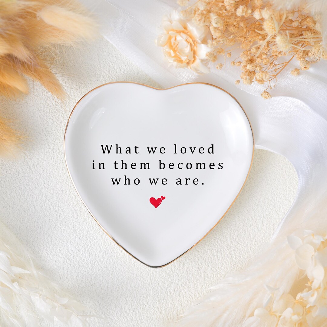 Personalized Sympathy Ring Dish, Memorial Jewelry Dish for Her, Loss of ...