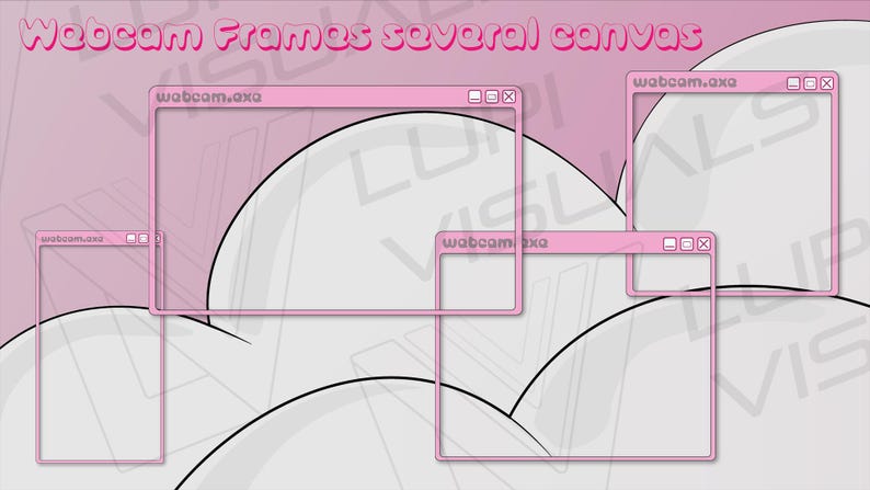 Twitch Animated Stream Overlay Cozy Clouds Pink - Complete Package ...