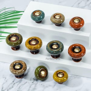 Keramiska lådknoppar - Färgglada skåpknoppar för barnrum, unika handtag