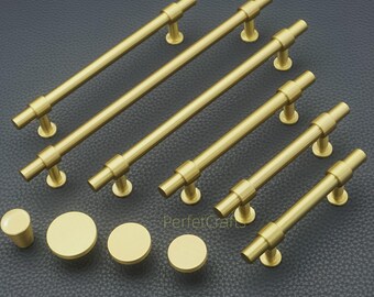 Solid Brass Kitchen Cabinet handles , Brass Drawer Pulls , gold dresser knob , Art decor Hardware