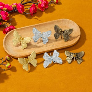 Massivem Messing Schmetterling Schublade Knäufe: Antike Schrank zieht, Retro Einzigartige Türknauf Hardware Bild 4