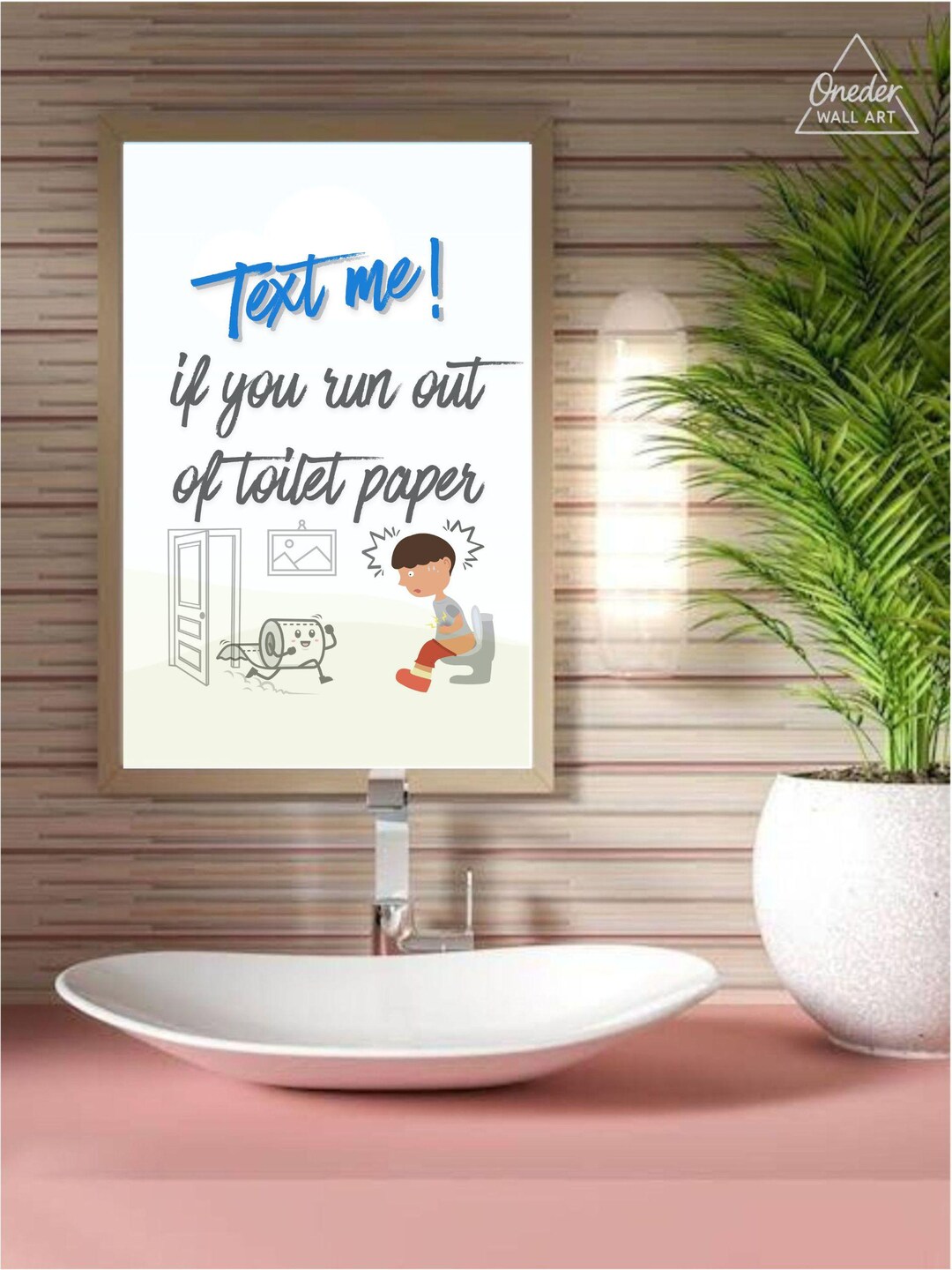 Funny Bathroom Quote Print – Playful Toilet Humor Wall Art (digital ...
