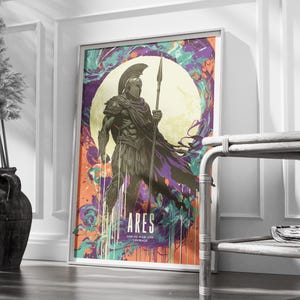Ares God of War, Greek God Ares, Greek Gods, Ares Art, Greek Mythology Art, Ancient Greece Wall Art, Mythology Decor, Digital File