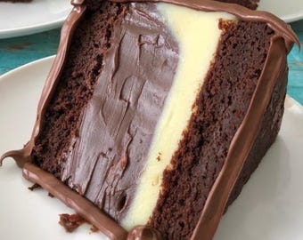 Przepis na ciasto czekoladowe: krem waniliowy i ganache (do pobrania w formacie PDF)