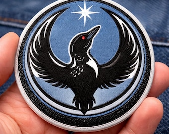 Minnesota Loon Embroidered Patch, MN State Bird Applique