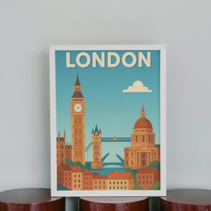 London Poster – London City Wall Art Print, Digital Download