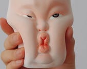 Handmade Ceramic Face Mug – Quirky Sculptural Coffee Cup, Funny Expression Pottery Drinkware, Unique Art Collectible 2
