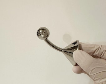 Polished Stainless Steel Wall Hook, Modern Minimalist Design