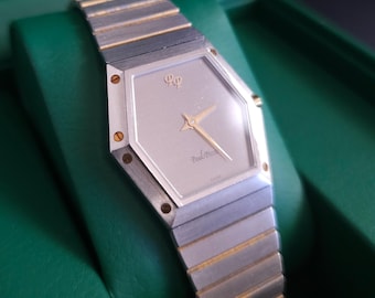 Zegarek kwarcowy Paul Picot Griffe – szwajcarskiej produkcji, koperta i bransoleta ze stali nierdzewnej, elegancki minimalistyczny design, luksusowy zegarek unisex, używany