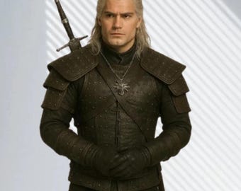 Handmade Leather Witcher Armor: Geralt of Rivia Cosplay Costume