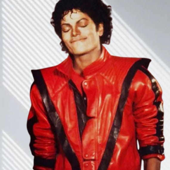 Michael Jackson Thriller Jacket: 80s Red Leather Costume