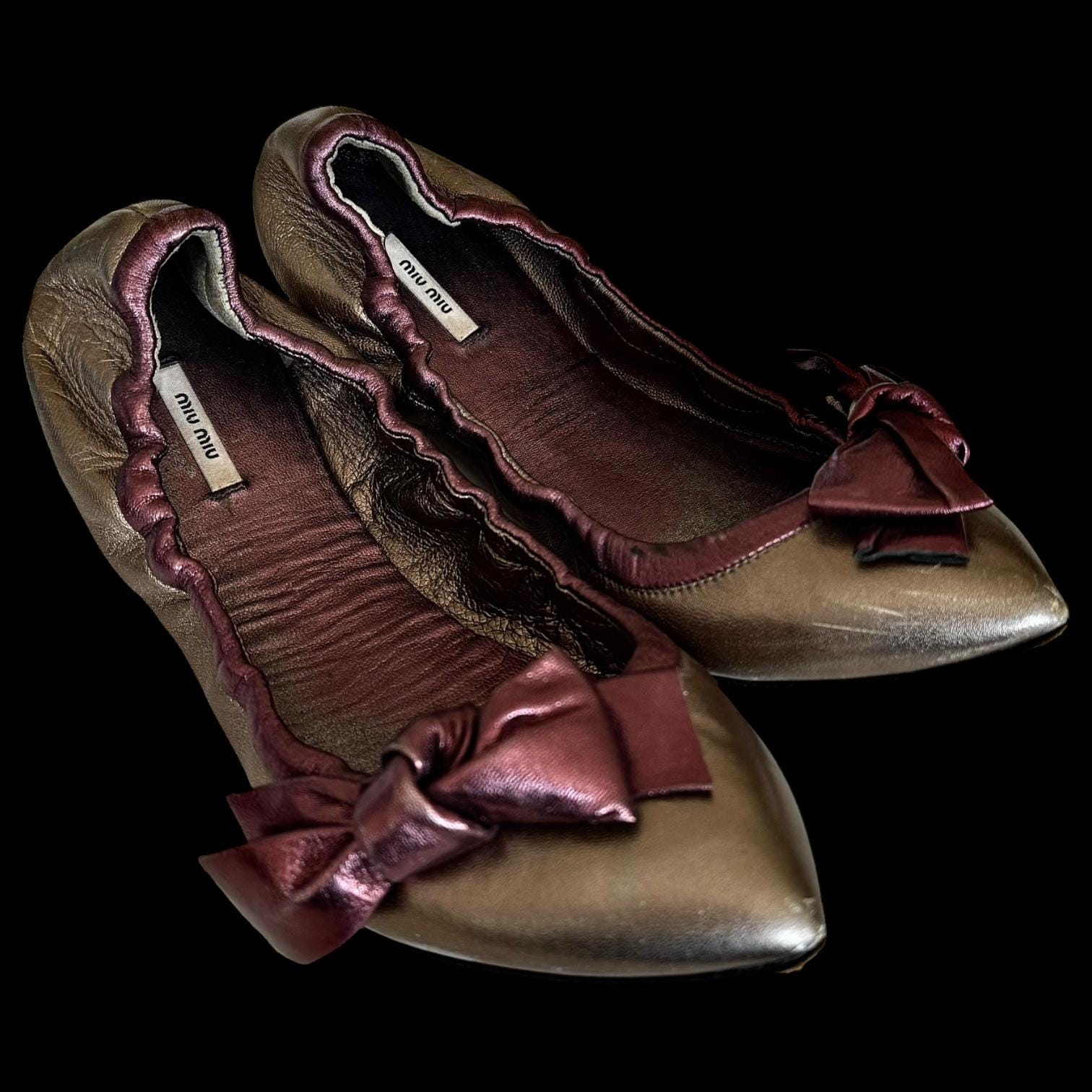 Miu Miu Ballet Flats - Etsy